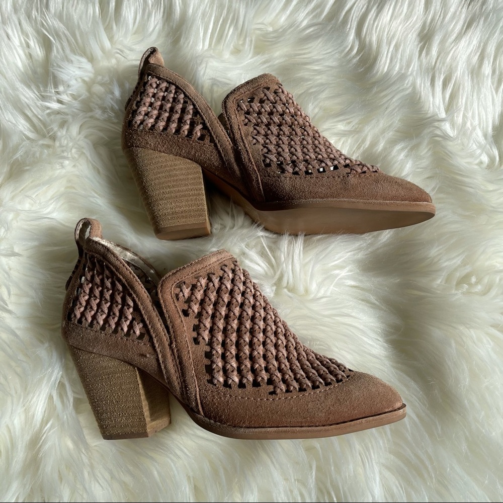 Jeffrey Campbell Appleby Suede Slip on Booties - Picture 4 of 9